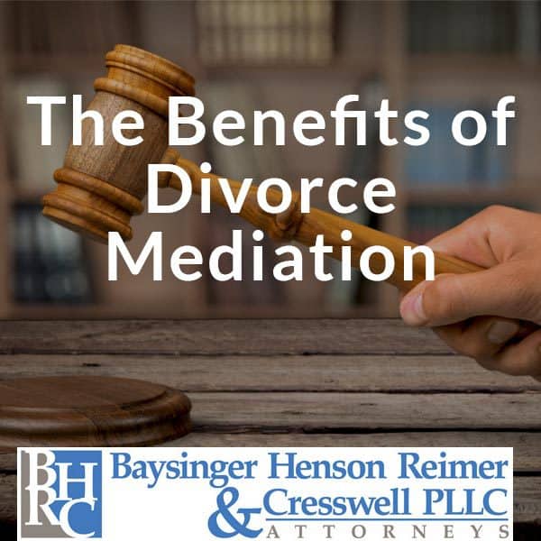benefits of divorce mediation